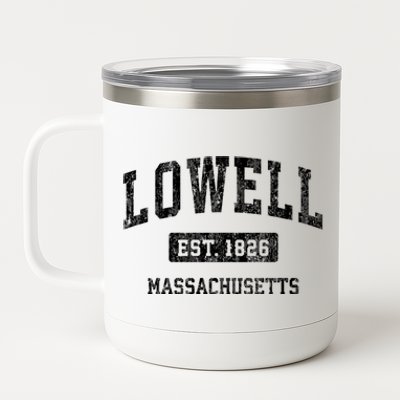 Lowell Massachusetts Ma Vintage Sports 12 oz Stainless Steel Tumbler Cup