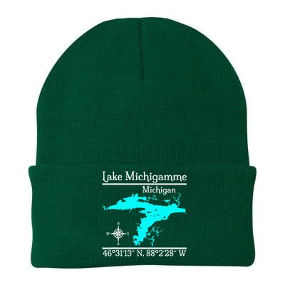 Lake Michigamme Michigan Knit Cap Winter Beanie