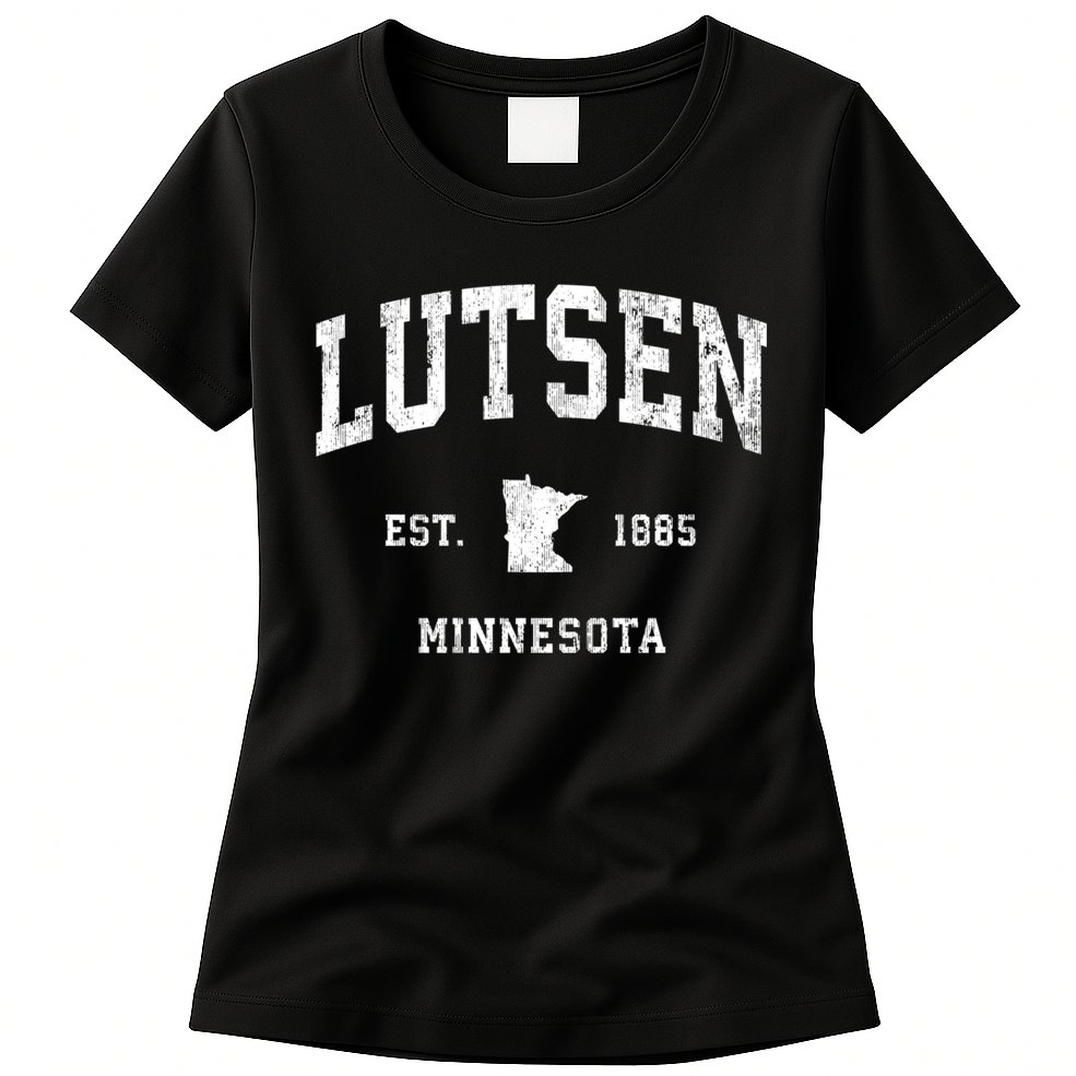 Lutsen Minnesota Mn Vintage Athletic Womens T-Shirt