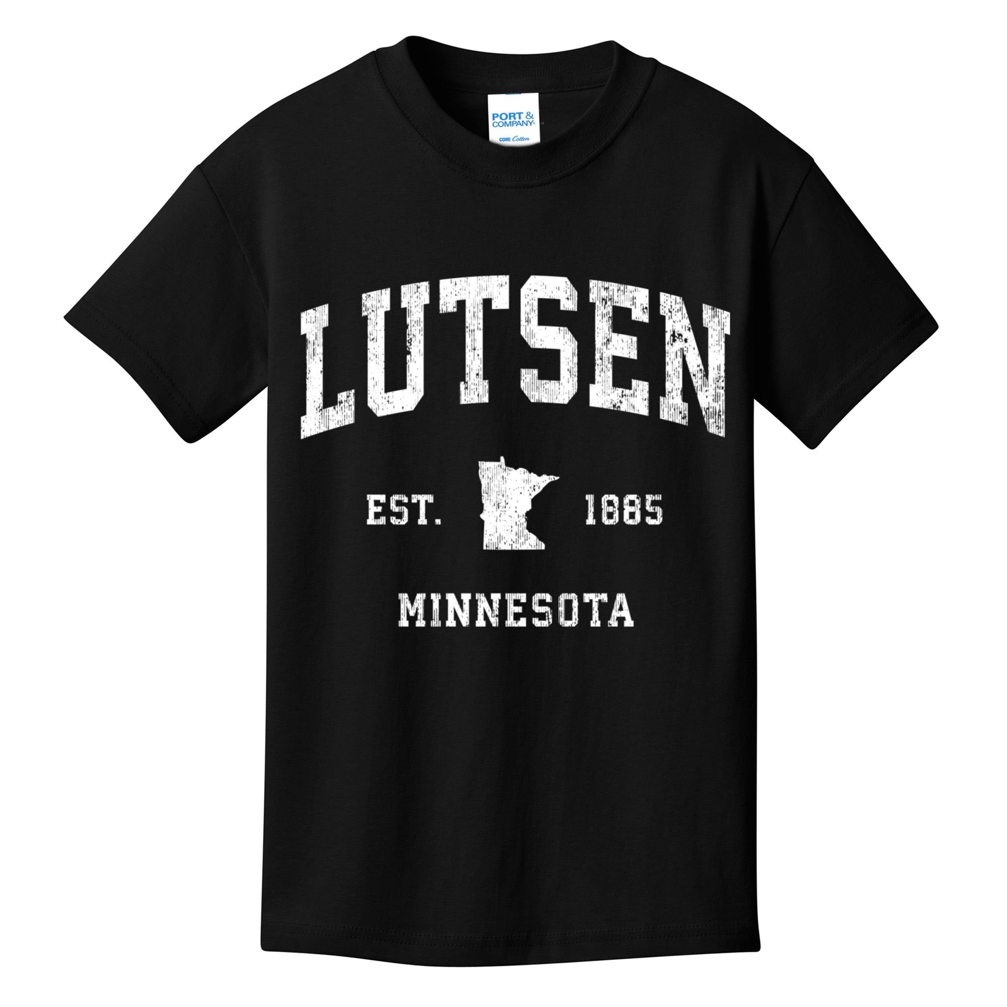 Lutsen Minnesota Mn Vintage Athletic Kids T-Shirt