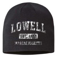 Lowell Massachusetts Ma Vintage Established Sports Sustainable Beanie