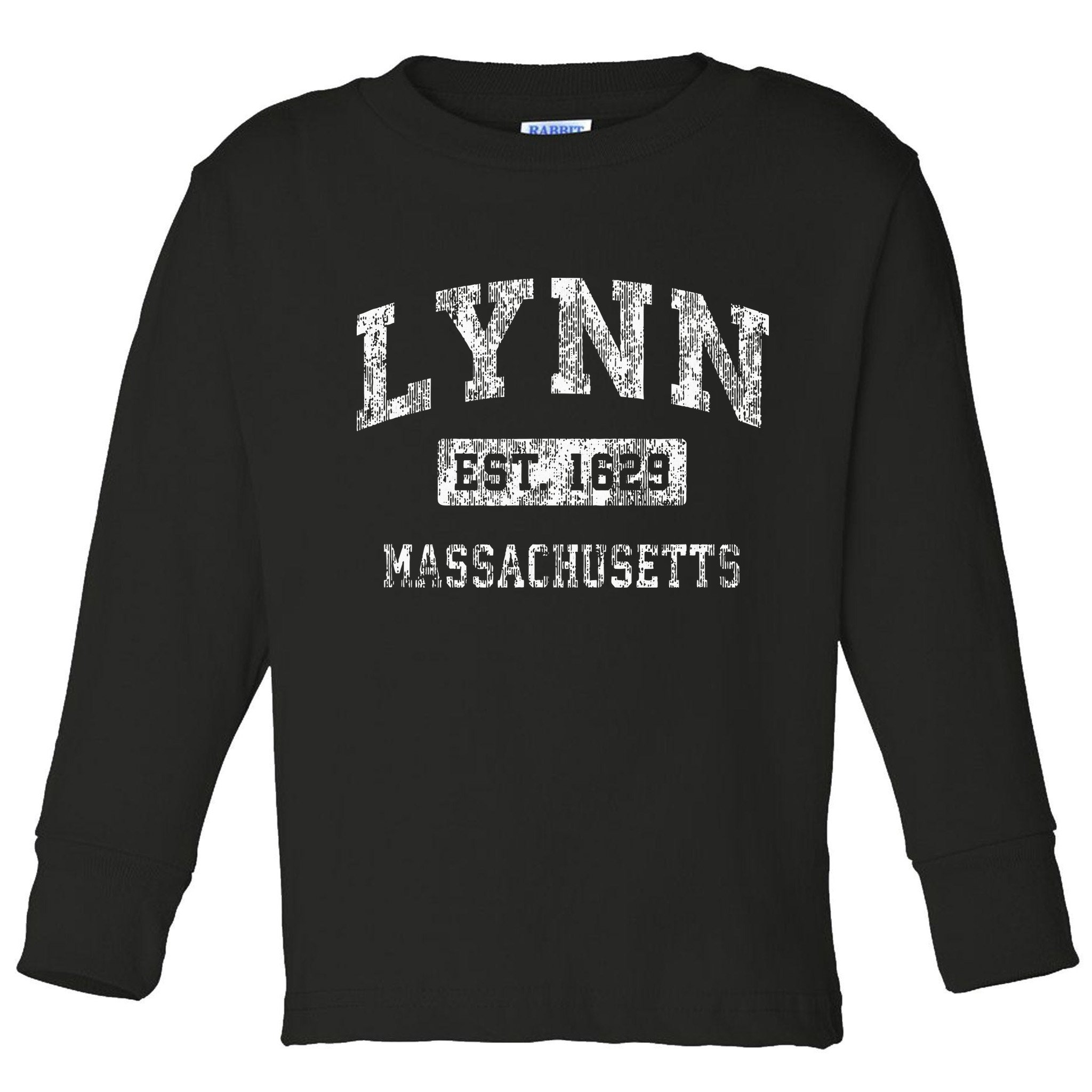 Lynn Massachusetts Ma Vintage Established Sports Toddler Long Sleeve Shirt