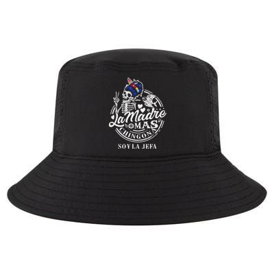 La Madre Mas Chingona Soy La Jefa Skeleton Lover Cool Comfort Performance Bucket Hat