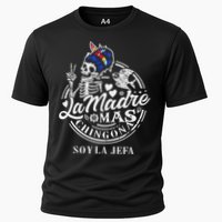 La Madre Mas Chingona Soy La Jefa Skeleton Lover Cooling Performance Crew T-Shirt