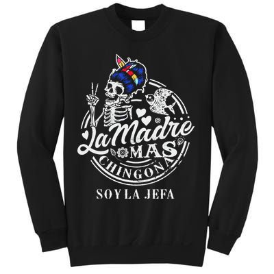 La Madre Mas Chingona Soy La Jefa Skeleton Lover Sweatshirt