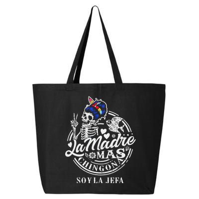 La Madre Mas Chingona Soy La Jefa Skeleton Lover 25L Jumbo Tote