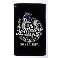 La Madre Mas Chingona Soy La Jefa Skeleton Lover Golf Towel