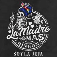 La Madre Mas Chingona Soy La Jefa Skeleton Lover Golf Towel