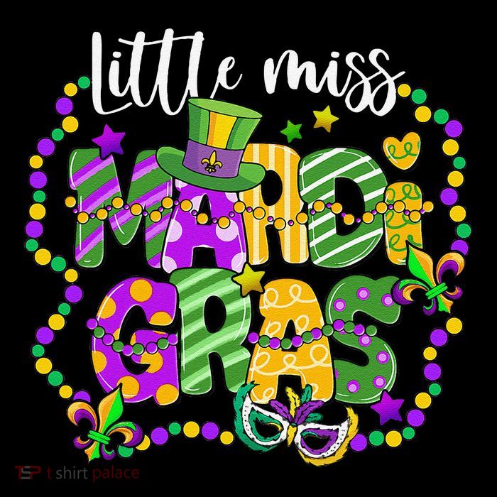 Little Miss Mardi Gras Carnival Women Tall T-Shirt
