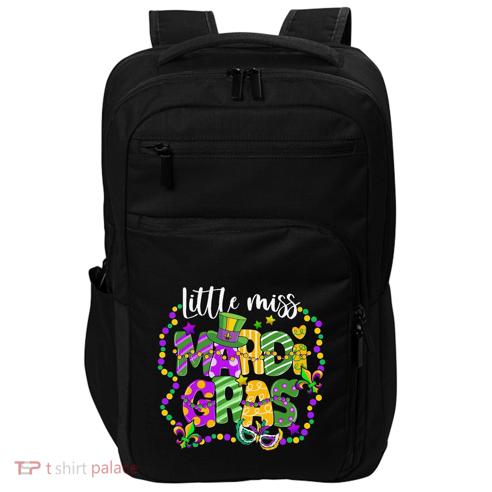 Little Miss Mardi Gras Carnival Women Impact Tech Backpack