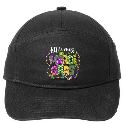 Little Miss Mardi Gras Carnival Women 7-Panel Snapback Hat