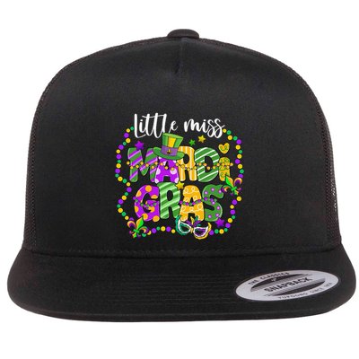 Little Miss Mardi Gras Carnival Women Flatbill Hat