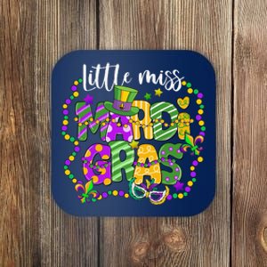 Little Miss Mardi Gras Carnival Women Coaster