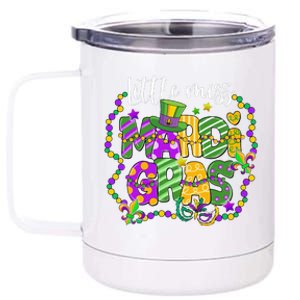 Little Miss Mardi Gras Carnival Women 12 oz Stainless Steel Tumbler Cup