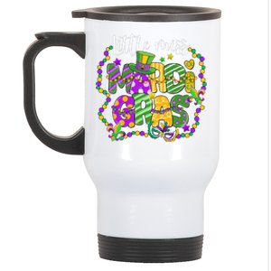 Little Miss Mardi Gras Carnival Women Stainless Steel Travel Mug