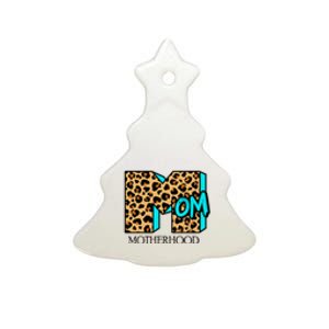 Leopard Mom Motherhood Ceramic Tree Ornament