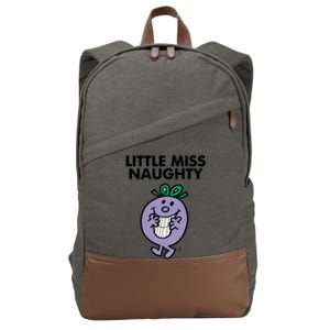 Little Miss Naughty Cotton Canvas Backpack