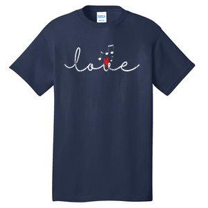 Love Music Notes Tall T-Shirt