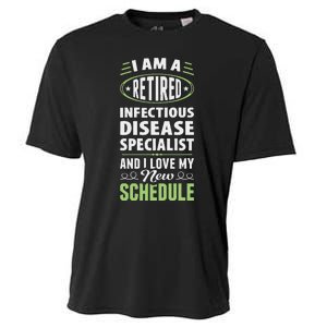 Love My New Schedule Retired Infectious Disease Specialist Cooling Performance Crew T-Shirt