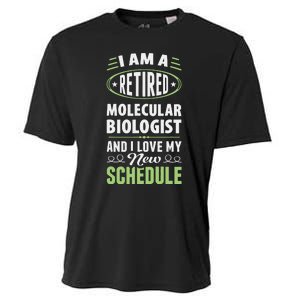 Love My New Schedule Retired Molecular Biologist Cooling Performance Crew T-Shirt