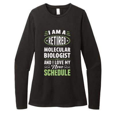 Love My New Schedule Retired Molecular Biologist Womens CVC Long Sleeve Shirt