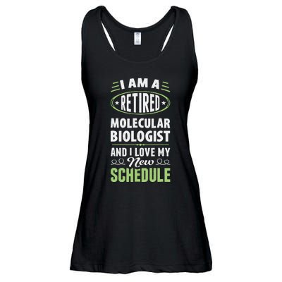 Love My New Schedule Retired Molecular Biologist Ladies Essential Flowy Tank