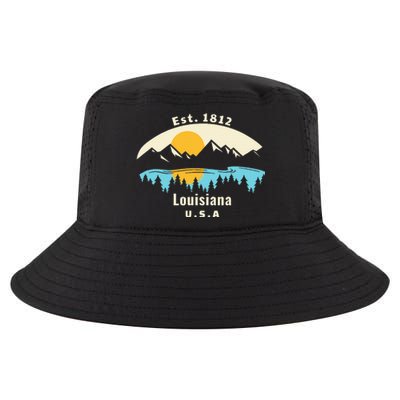 Louisiana Mountain Nature Sunset River Camping Hiking Cool Comfort Performance Bucket Hat