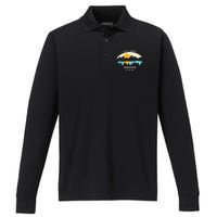 Louisiana Mountain Nature Sunset River Camping Hiking Performance Long Sleeve Polo