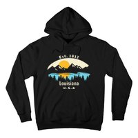 Louisiana Mountain Nature Sunset River Camping Hiking Hoodie