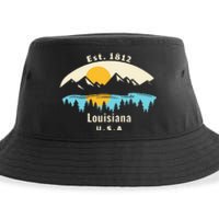 Louisiana Mountain Nature Sunset River Camping Hiking Sustainable Bucket Hat