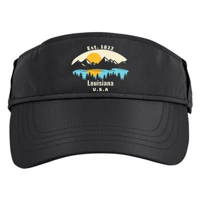 Louisiana Mountain Nature Sunset River Camping Hiking Adult Drive Performance Visor