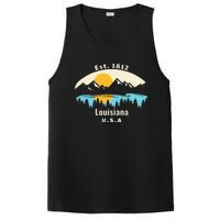 Louisiana Mountain Nature Sunset River Camping Hiking PosiCharge Competitor Tank