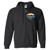 Louisiana Mountain Nature Sunset River Camping Hiking Full Zip Hoodie