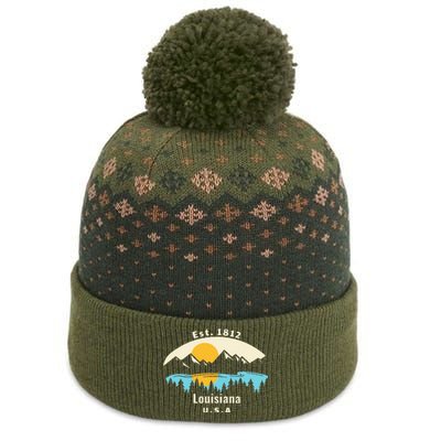 Louisiana Mountain Nature Sunset River Camping Hiking The Baniff Cuffed Pom Beanie