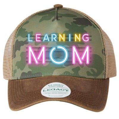 Learning Mom Neon Mothers Day Legacy Tie Dye Trucker Hat