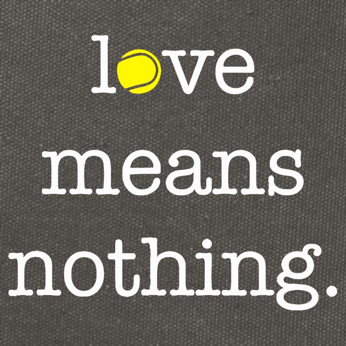 Love Means Nothing Tennis Player Cotton Canvas Backpack