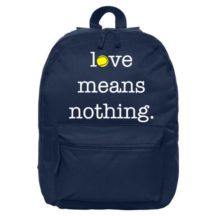 Love Means Nothing Tennis Player 16 in Basic Backpack