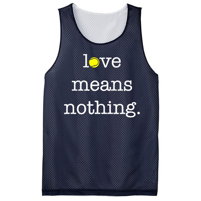 Love Means Nothing Tennis Player Mesh Reversible Basketball Jersey Tank