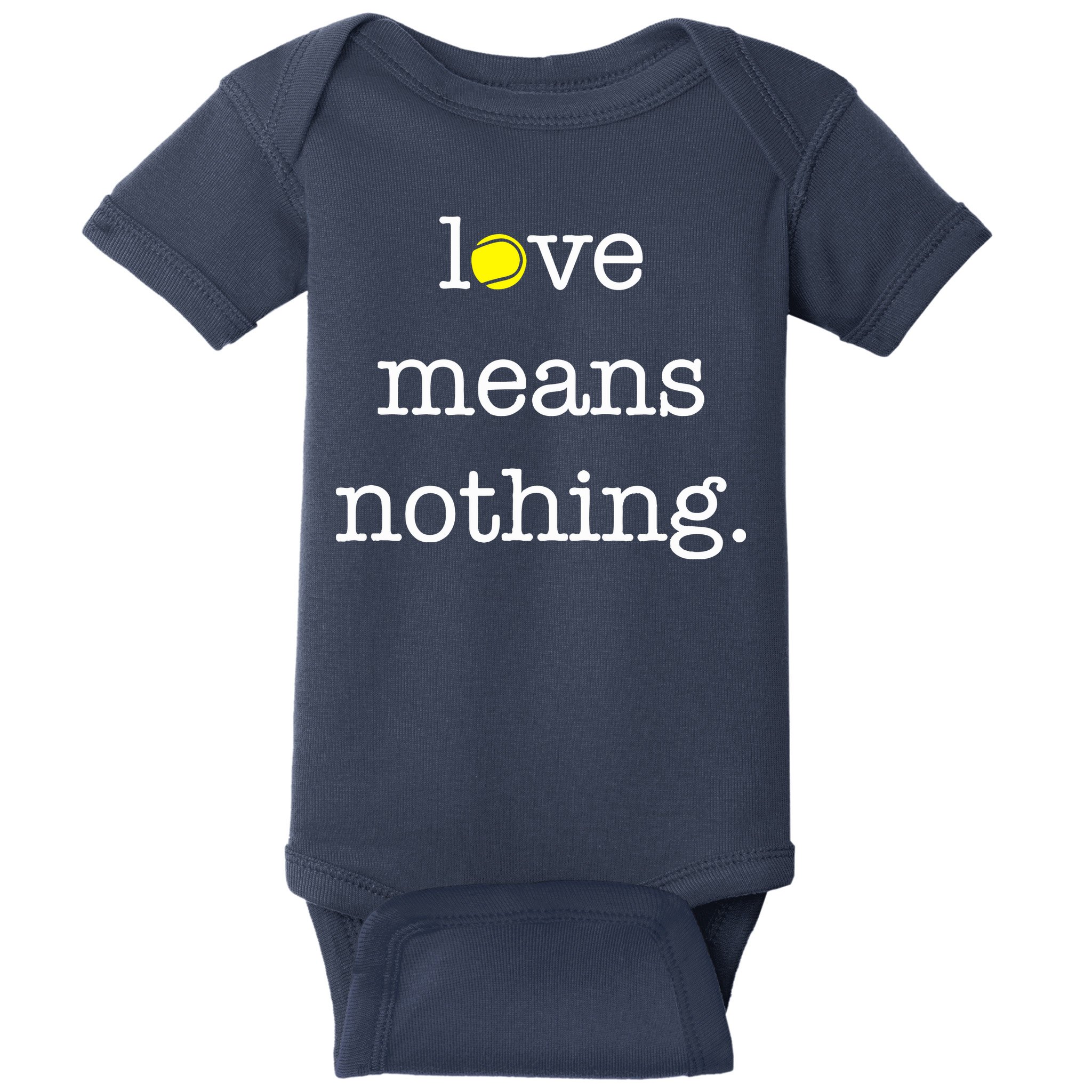 Love Means Nothing Tennis Player Baby Bodysuit