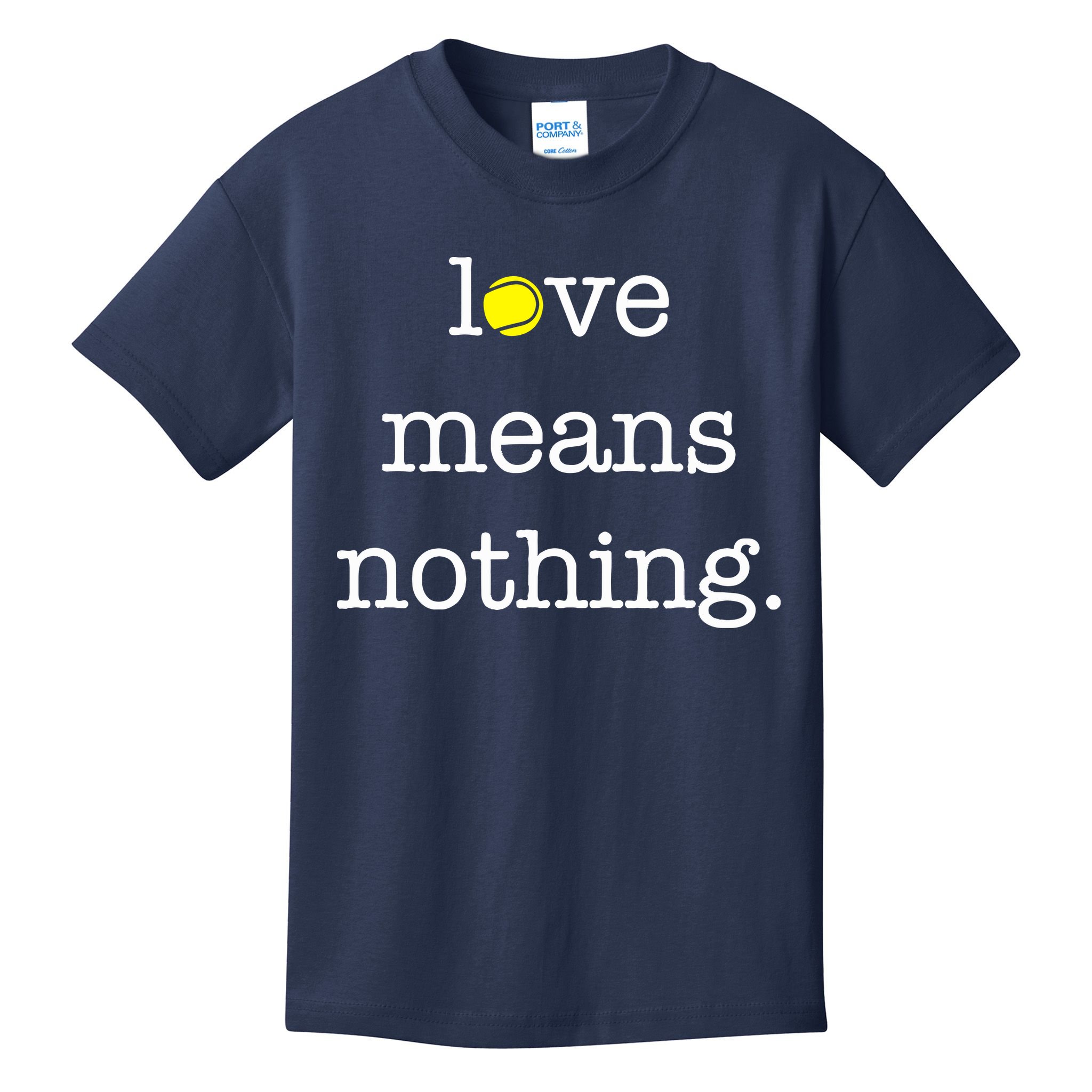 Love Means Nothing Tennis Player Kids T-Shirt