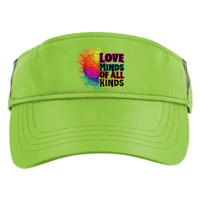 Love Minds Of All Kinds, Neurodiversity, Autism Awareness Adult Drive Performance Visor