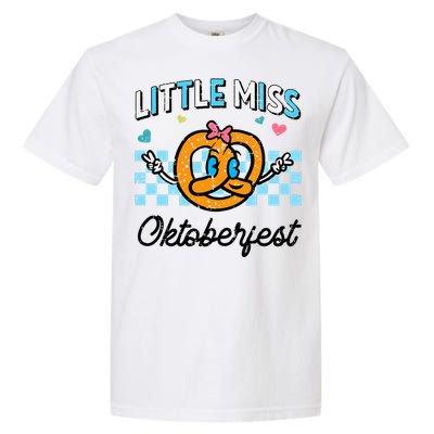 Little Miss Oktoberfest Pretzel German Garment-Dyed Heavyweight T-Shirt