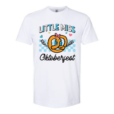 Little Miss Oktoberfest Pretzel German Softstyle CVC T-Shirt