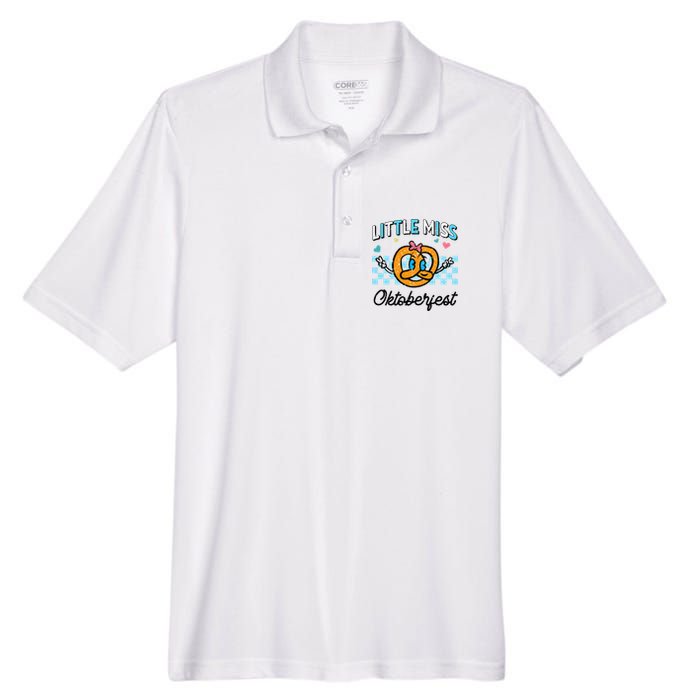 Little Miss Oktoberfest Pretzel German Men's Origin Performance Pique Polo