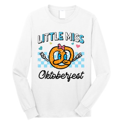 Little Miss Oktoberfest Pretzel German Long Sleeve Shirt