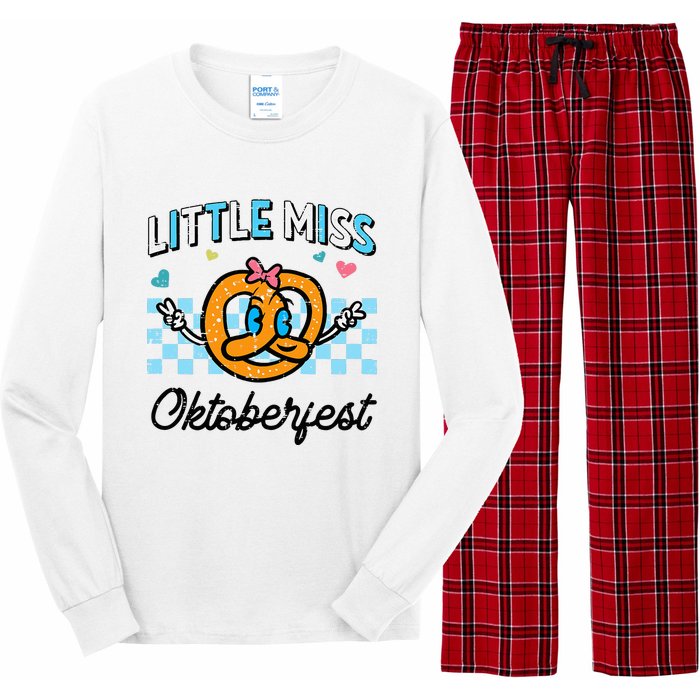 Little Miss Oktoberfest Pretzel German Long Sleeve Pajama Set