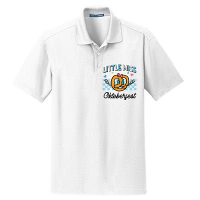 Little Miss Oktoberfest Pretzel German Dry Zone Grid Polo