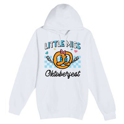 Little Miss Oktoberfest Pretzel German Premium Pullover Hoodie