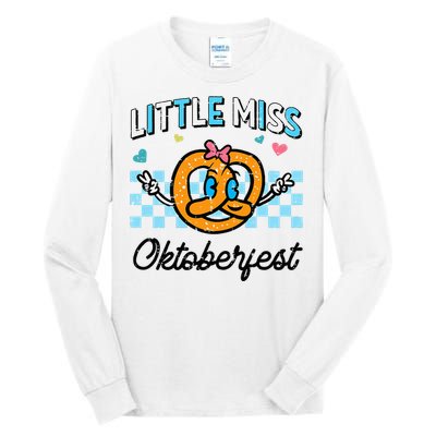 Little Miss Oktoberfest Pretzel German Tall Long Sleeve T-Shirt