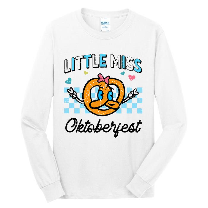 Little Miss Oktoberfest Pretzel German Tall Long Sleeve T-Shirt